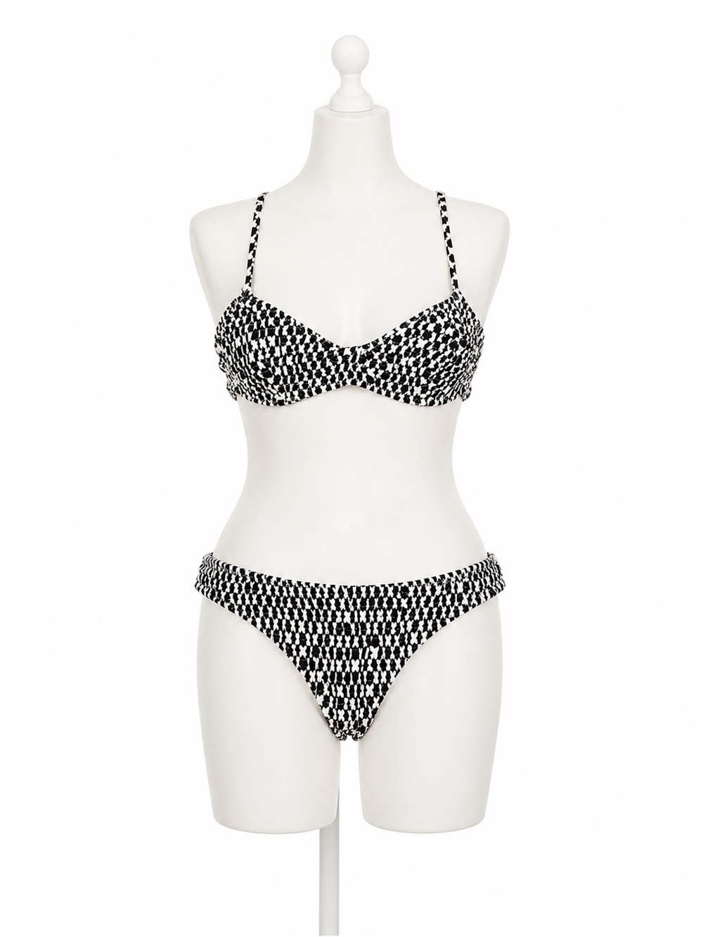 Solid & Striped Bikini Set